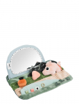 Done By Deer - Tummy Time Sensory Mirror Tiny Farm Colour Mix - Tegelusmatid - 33X 19X 14CM
