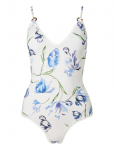 Malina - Nila V-Neck Crochet Trimmed Swimsuit - Ujumisriided - XS