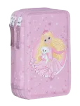 Beckmann Norway - Three Section Pencil Case With Content, Rosie - Pinalid - ONE SIZE
