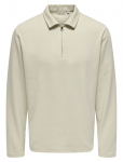 ONLY & SONS - Onsnewkodyl Reg Half Zip Polo Sweat Vd - Pikkade varrukatega - XXL