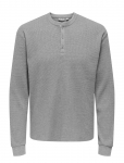 ONLY & SONS - Onstobie Reg Ls Henley Tee Noos - Pikkade varrukatega - XXL
