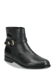 Lauren Ralph Lauren - Brooke Ii Burnished Leather Bootie - Madala kontsaga poolsaapad - 38