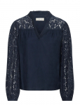 Cream - Crliselin Lace Blouse - Pikkade varrukatega - 38
