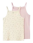 Name It - Nkfstrap Top 2P Flower Noos - Varrukateta - 116