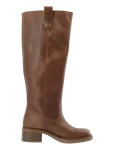 Bianco - Biamary Knee High Pull On Boot Pull Up Leather - Pika s&auml;&auml;rega - 39