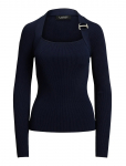 Lauren Ralph Lauren - Buckle-Trim Rib-Knit Sweater - Džemprid - M