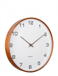 KARLSSON - Wall Clock Acento Wood White - Seinakellad - &Oslash; 40 CM