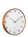 KARLSSON - Wall Clock Acento Wood White - Seinakellad - &Oslash; 40 CM