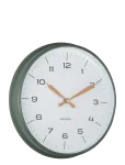 KARLSSON - Wall Clock Modern Factory Misty Blue W. Jungle Green - Seinakellad - &Oslash; 30 CM