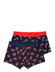 Happy Socks - 2-Pack Gingerbread Short Boxers Gift Set - Bokserid - S