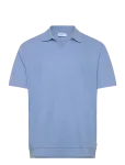 Lindbergh - Open Collar Structure Rib Polo - L&uuml;hikeste varrukatega - S