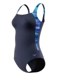 Speedo - Print Luna Lustre Swimsuit - Spordi ujumistrikood - 36