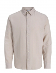 Jack & Jones - Jjebreeze Linen Blend Shirt L/S Sn Jnr - Pikkade varrukatega s&auml;rgid - 152