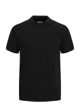 Jack & Jones - Jjhill Knit Split Neck Ss26 - L&uuml;hikeste varrukatega kootud polos&auml;rgid - XXL