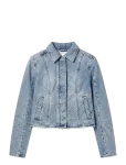 NEUW - Bias Cut Denim Jacketlight Vintage Indigo - L&uuml;hikesed teksap&uuml;ksid - L
