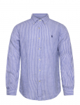 Polo Ralph Lauren - Custom Fit Striped Linen Shirt - Vabaaja s&auml;rgid - XXL