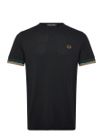 Fred Perry - Twin Tipped  Cuff T-Shirt - L&uuml;hikeste varrukatega - XXL