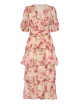 Bubbleroom - Balloon Sleeve Flounce Ankle Dress - Maksikleidid - S