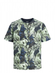 Jack & Jones - Jjjeff Aop Tee Ss Crew Neck - L&uuml;hikeste varrukatega - L