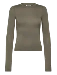 Weekday - Slim Long-Sleeved Press Stud Top - Pikkade varrukatega - S