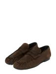 ALOHAS - Aven Suede Brown Leather Loafers - Madalad loafer-jalatsid - 41