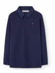 THE ANIMALS OBSERVATORY - Eel Kid Polo Shirt Deep Blue - Pikkade varrukatega polos&auml;rgid - 98