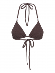 Bubbleroom - Triangle Glittery Bikini Top - Kolmnurksed bikiinitopid - XL