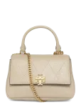 Tory Burch - Charlie Quilted Top Handle Chain Wallet - Rahakotid - ONE SIZE