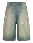 Weekday - Void Mid Rise Loose Long Denim Shorts - L&uuml;hikesed teksap&uuml;ksid - 30
