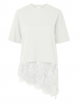 Pieces - Pcmave Ss Lace T-Shirt Jrs Dm - L&uuml;hikeste varrukatega - XS