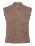 Rosemunde - Rwfurry Alpaca Mock Neck Vest - Kootud vestid - M