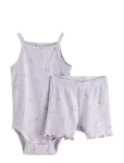 Lindex - Set With Bodysuit And Cycling Shorts - Komplektid bodiga - 68