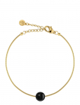 Edblad - Aura Bracelet S Gold/Black One Size - K&auml;eketid - ONE SIZE 15