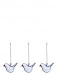 Iittala - Iittala Mini Glass Birds Br. Blue 3Pc - Figuurid ja skulptuurid - 3 SET