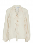 Vila - Vitiro V-Neck L/S Flounce Top/Bfs - Pikkade varrukatega - 34