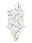 Tommy Hilfiger - One Shoulder Op Print - Ujumisriided - S