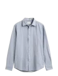 Gant - Reg Flannel Melange Stripe Shirt - Triibulised s&auml;rgid - XXL