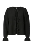 Pieces - Pcsally Rev Frill Cardigan Knit Noos Bc - Kardiganid - S