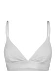 CDLP - Lyocell Triangle Bralette - White - Tugikaarteta rinnahoidjad - L