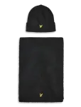Lyle & Scott - Brushed Scarf And Beanie Set - Kootud m&uuml;tsid - ONE SIZE