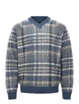 Lyle & Scott - Offset Check V Neck Jumper - V-kaelusega - M
