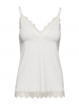 Rosemunde - Rwbillie Sl Lace Strap Top - Varrukateta - 34