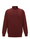 Barbour - Barbour Essential L/Wool Half Zip Knitted Jumper - Poolpika lukuga džemprid - M