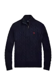 Polo Ralph Lauren - Cable-Knit Cotton Quarter-Zip Sweater - Poolpika lukuga džemprid - XL