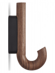 Gejst - Hook Hanger Mini Walnut/Black - Konksud - H:13.3CM