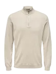 ONLY & SONS - Onswyler Life Reg 14 Half Zip Knit Noos - Poolpika lukuga džemprid - XS