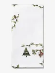 K&auml;hler - Hammersh&oslash;i Christmas Stofserviet 45X45 Cm Hvid M. Deko 4 Stk - Napkins - ONE SIZE