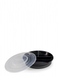 Twistshake - Twistshake Divided Plate 6+M Black - Taldrikud - ONE SIZE