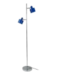 Dyberg Larsen - Ocean Gulvlampe Bl&aring;/ Krom - P&otilde;randalambid - ONE SIZE