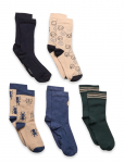 Minymo - Socks W. Pattern (5-Pack) - Sokid - 35\38